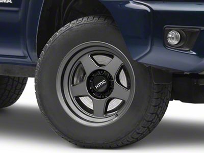 KMC Lobo Matte Anthracite 6-Lug Wheel; 17x8.5; -10mm Offset (05-15 Tacoma)