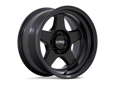 KMC Lobo Matte Black 6-Lug Wheel; 17x8.5; -10mm Offset (05-15 Tacoma)