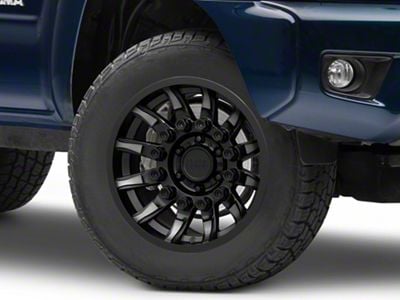 Black Rhino Mission Matte Black with Machined Tinted Spokes 6-Lug Wheel; 18x9; -18mm Offset (05-15 Tacoma)