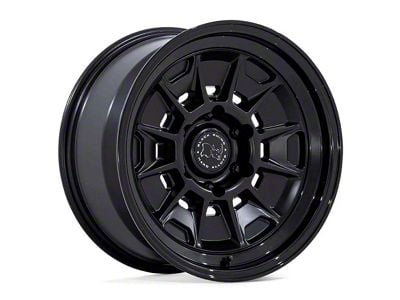 Black Rhino Mondo Matte Black with Gloss Black Lip 6-Lug Wheel; 17x9; -38mm Offset (05-15 Tacoma)