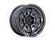 Black Rhino Mondo Matte Gunmetal with Gloss Gray Lip 6-Lug Wheel; 17x9; -38mm Offset (05-15 Tacoma)