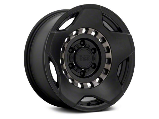 Black Rhino Muzzle Matte Black with Machined Tinted Ring 6-Lug Wheel; 20x9; -18mm Offset (05-15 Tacoma)