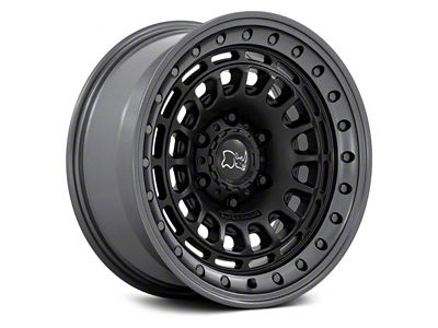 Black Rhino Sahara Matte Black with Gunmetal Lip 6-Lug Wheel; 17x9; 0mm Offset (05-15 Tacoma)