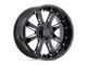 Black Rhino Sierra Gloss Black with Milled Spokes 6-Lug Wheel; 22x11.5; -44mm Offset (05-15 Tacoma)