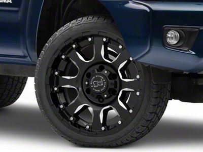 Black Rhino Sierra Gloss Black Milled 6-Lug Wheel; 22x10; -12mm Offset (05-15 Tacoma)