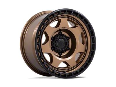 Black Rhino Voyager Matte Bronze with Matte Black Lip 6-Lug Wheel; 17x8.5; 0mm Offset (05-15 Tacoma)