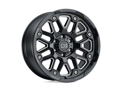 Black Rhino Hollister Gloss Black Milled 5-Lug Wheel; 20x9.5; 12mm Offset (07-13 Tundra)