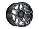 Black Rhino Shrapnel Gloss Black Milled 5-Lug Wheel; 20x9.5; 12mm Offset (07-13 Tundra)