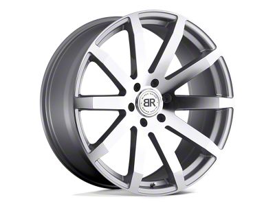 Black Rhino Traverse Silver with Machine Cut Face 5-Lug Wheel; 22x9.5; 30mm Offset (07-13 Tundra)