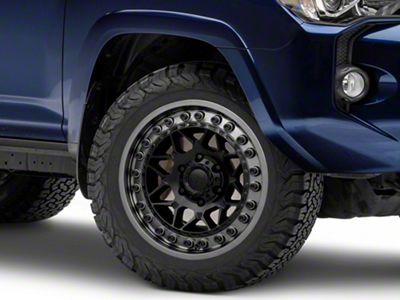 Black Rhino Alpha Matte Black with Gunmetal Lip 6-Lug Wheel; 20x10; -18mm Offset (10-24 4Runner)