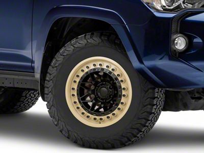 Black Rhino Alpha Matte Black with Sand Lip 6-Lug Wheel; 17x9; 0mm Offset (10-24 4Runner)