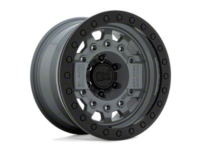 Black Rhino Avenger Beadlock Battleship Gray 6-Lug Wheel; 17x8.5; -30mm Offset (10-24 4Runner)