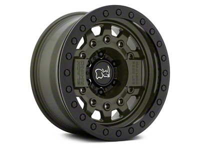 Black Rhino Avenger Beadlock Olive Drab Green 6-Lug Wheel; 17x8.5; -30mm Offset (10-24 4Runner)