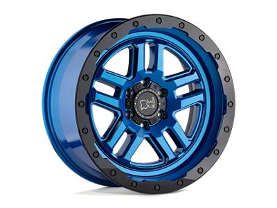 Black Rhino Barstow Dearborn Blue with Black Ring 6-Lug Wheel; 18x9.5; 12mm Offset (10-24 4Runner)