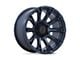 Black Rhino Diamondback Metallic Blue 6-Lug Wheel; 17x9; -12mm Offset (10-24 4Runner)