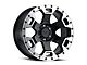 Black Rhino Gauntlet Gloss Black Machined 6-Lug Wheel; 18x9; -18mm Offset (10-24 4Runner)