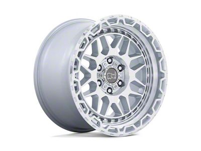 Black Rhino Holcomb Gloss Silver with Mirror Cut Face 6-Lug Wheel; 17x9.5; 12mm Offset (10-24 4Runner)