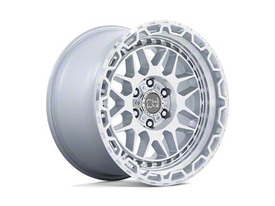 Black Rhino Holcomb Gloss Silver with Mirror Cut Face 6-Lug Wheel; 18x9.5; -18mm Offset (10-24 4Runner)