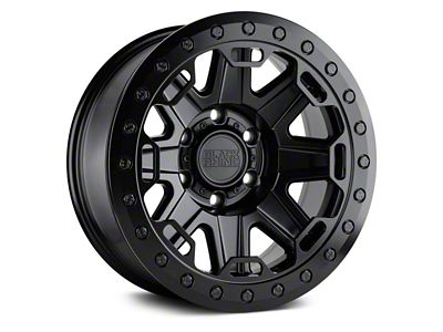 Black Rhino Rift Beadlock Matte Black 6-Lug Wheel; 17x8.5; -30mm Offset (10-24 4Runner)