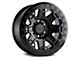 Black Rhino Rift Beadlock Matte Black 6-Lug Wheel; 17x8.5; -30mm Offset (10-24 4Runner)