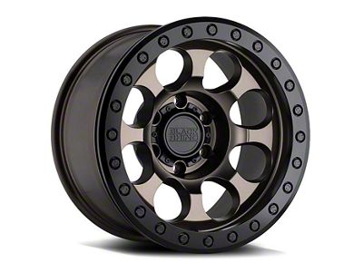 Black Rhino Riot Matte Bronze with Black Ring 6-Lug Wheel; 17x8.5; -30mm Offset (10-24 4Runner)