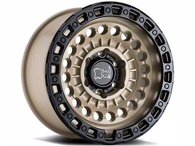 Black Rhino Sentinel Desert Sand with Black Ring 6-Lug Wheel; 17x8.5; -10mm Offset (10-24 4Runner)