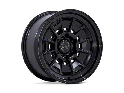 Black Rhino Mondo Matte Black with Gloss Black Lip 6-Lug Wheel; 17x8.5; -10mm Offset (16-23 Tacoma)