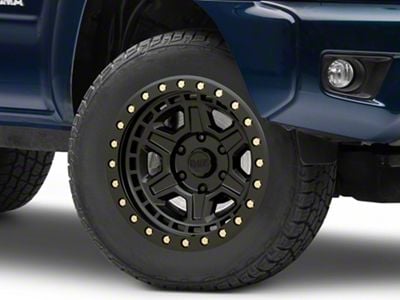 Black Rhino Reno Matte Black with Brass Bolts 6-Lug Wheel; 18x9.5; 12mm Offset (05-15 Tacoma)