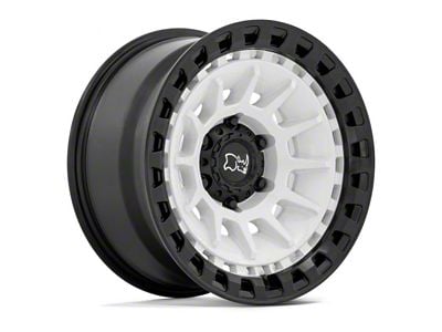 Black Rhino Barrage Gloss White on Matte Black 6-Lug Wheel; 17x8.5; -10mm Offset (2024 Tacoma)