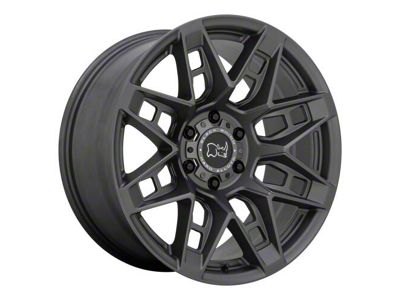 Black Rhino Caprock Matte Gunmetal 6-Lug Wheel; 18x9.5; 12mm Offset (2024 Tacoma)