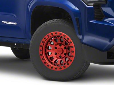 Black Rhino Primm Candy Red with Black Bolts 6-Lug Wheel; 17x9; 0mm Offset (2024 Tacoma)