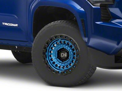 Black Rhino Sentinel Cobalt Blue with Black Ring 6-Lug Wheel; 17x8.5; -10mm Offset (2024 Tacoma)