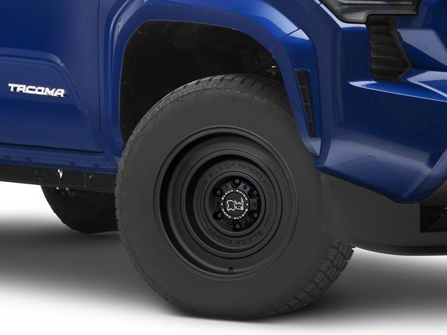 Black Rhino Solid Matte Black 6-Lug Wheel; 17x9.5; -12mm Offset (2024 Tacoma)
