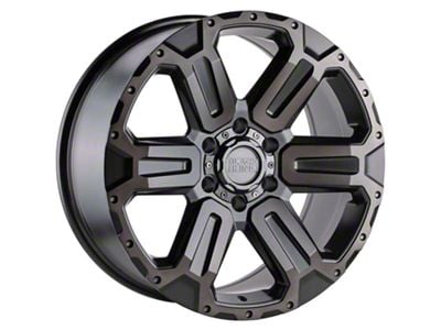 Black Rhino Wanaka Matte Gunmetal with Brushed Face and Gunmetal Tint 6-Lug Wheel; 20x9; 12mm Offset (2024 Tacoma)