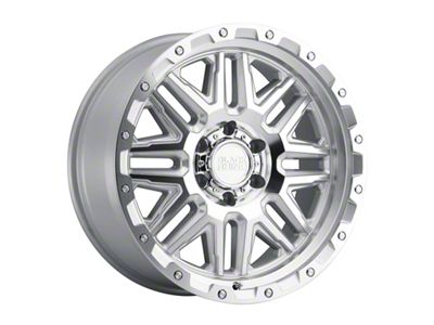 Black Rhino Alamo Gloss Silver with Stainless Bolts 6-Lug Wheel; 17x9; 12mm Offset (10-24 4Runner)