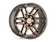 Black Rhino Apache Matte Bronze with Black Ring 6-Lug Wheel; 17x8.5; -18mm Offset (10-24 4Runner)