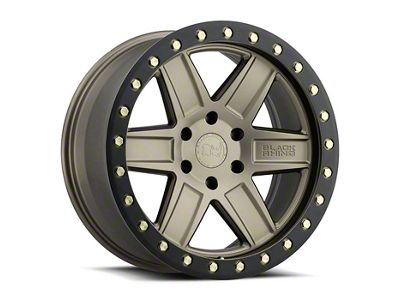 Black Rhino Attica Matte Bronze with Brass Bolts 6-Lug Wheel; 17x9; -18mm Offset (10-24 4Runner)