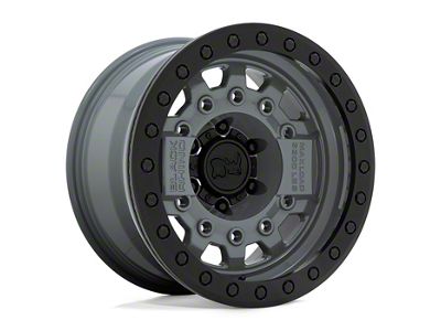 Black Rhino Avenger Beadlock Battleship Gray 6-Lug Wheel; 17x8.5; 0mm Offset (10-24 4Runner)