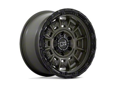 Black Rhino Legion Olive Drab Green with Black Lip 6-Lug Wheel; 17x9; -12mm Offset (10-24 4Runner)