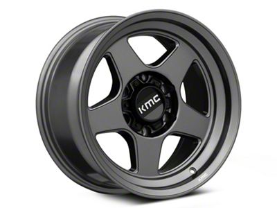 KMC Lobo Matte Anthracite 6-Lug Wheel; 17x9; -38mm Offset (03-09 4Runner)