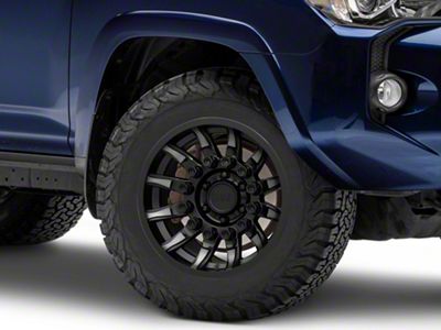 Black Rhino Mission Matte Black with Machined Tinted Spokes 6-Lug Wheel; 18x9; -18mm Offset (10-24 4Runner)