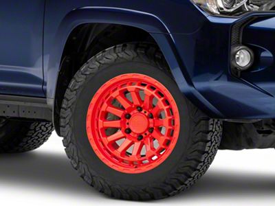 Black Rhino Raid Gloss Red 6-Lug Wheel; 18x9.5; 12mm Offset (10-24 4Runner)