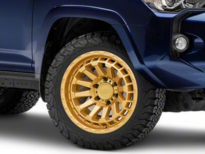 Black Rhino Raid Gold 6-Lug Wheel; 20x9.5; 12mm Offset (10-24 4Runner)