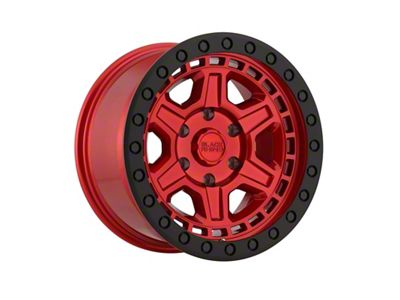 Black Rhino Reno Candy Red with Black Bolts 6-Lug Wheel; 17x9; -12mm Offset (10-24 4Runner)