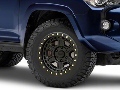 Black Rhino Reno Matte Black with Brass Bolts 6-Lug Wheel; 18x9.5; -12mm Offset (10-24 4Runner)