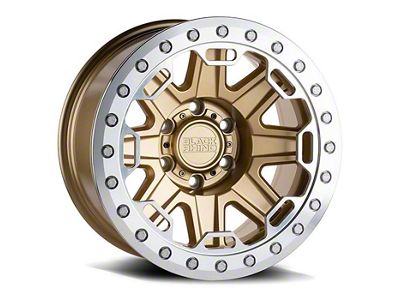 Black Rhino Rift Beadlock Matte Gold 6-Lug Wheel; 17x8.5; -30mm Offset (10-24 4Runner)