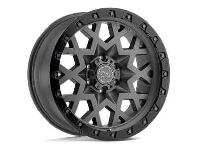 Black Rhino Sprocket Matte Gunmetal with Black Ring 6-Lug Wheel; 17x9.5; 6mm Offset (10-24 4Runner)