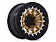 Black Rhino Tusk Matte Gold with Machined Ring 6-Lug Wheel; 17x8.5; 0mm Offset (10-24 4Runner)