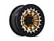 Black Rhino Tusk Matte Gold with Machined Ring 6-Lug Wheel; 17x8.5; -10mm Offset (10-24 4Runner)