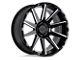 Black Rhino Typhoon Gloss Black with Milled Spokes 6-Lug Wheel; 18x9.5; 12mm Offset (10-24 4Runner)